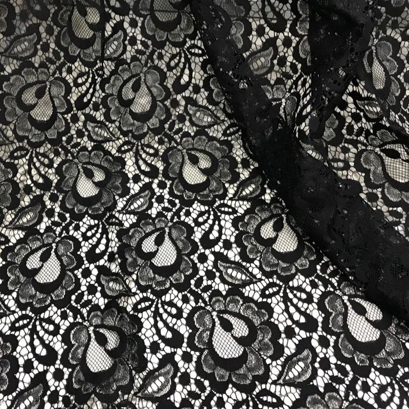Dress Cutwork Nylon Lace Fabric for Women's Wear Wholesale Supplier 19